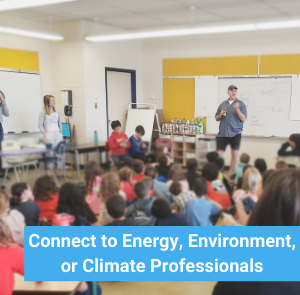 Connect to energy, environment or climate professionals